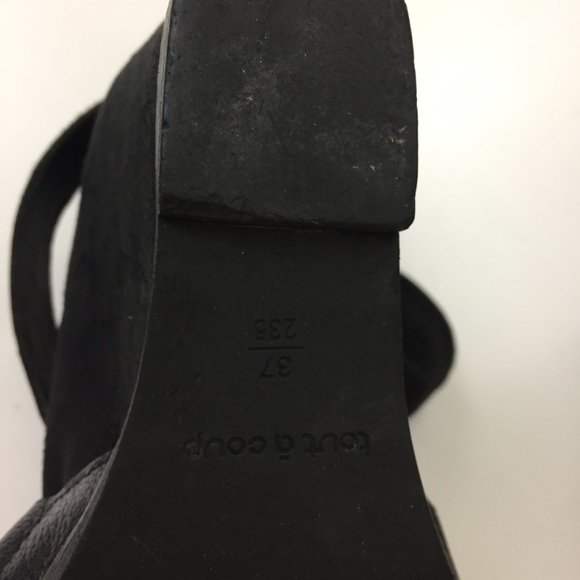 TOUT A COUP Strappy Wedge Heel Open Toe Shoes - Picture 7 of 8